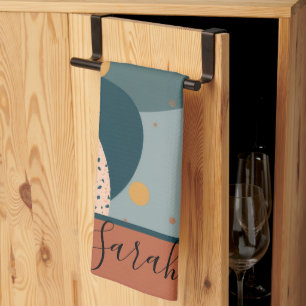 Boho Custom Name Tea Towel