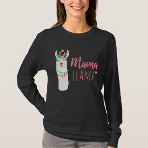 Boho Cute Mama Llama Llamas Alpacas Lover For Mum T-Shirt