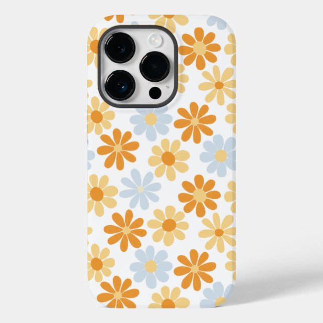 Boho Daisy Art - sketchy hand drawn Case-Mate iPhone Case (Back)