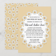 Boho Daisy Baby Girl Baby Shower by Mail