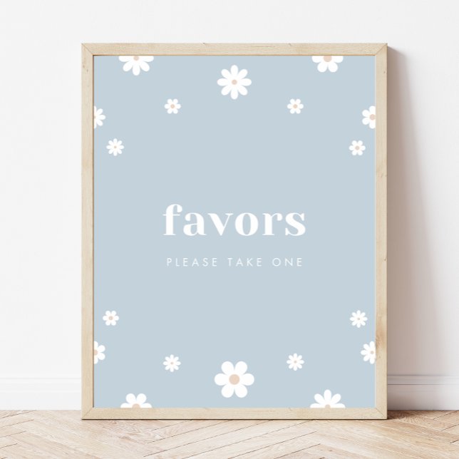 Boho Daisy Favours Birthday Party Sign (Creator Uploaded)
