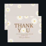 Boho Daisy Floral Baby Shower Thank you card<br><div class="desc">Boho Daisy Floral Baby Shower Thank you card</div>