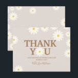Boho Daisy Floral Baby Shower Thank you card<br><div class="desc">Boho Daisy Floral Baby Shower Thank you card</div>