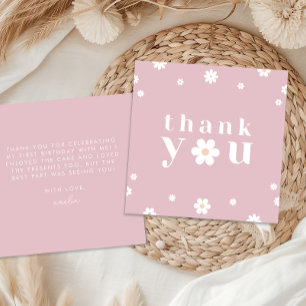 Boho Daisy Thank You Card