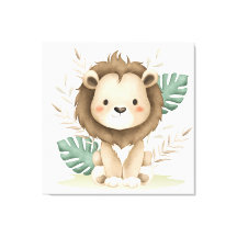 Boho Decor Lion &Leaves