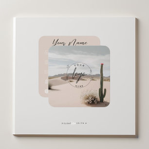 Boho   Desert   Aesthetic  Square Business Card