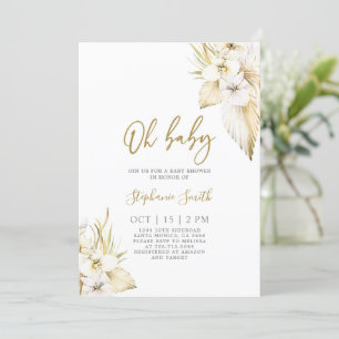 Boho Desert Baby Shower Girl Invitation