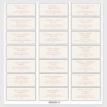 Boho Desert | Beige Wedding Guest Address Labels<br><div class="desc">These boho desert | beige wedding guest address labels are perfect for your simple beige and terracotta minimal modern boho wedding. The design features formal shabby chic typography. The look will go well with any wedding season: spring, summer, fall, or winter! Please feel free to reach out with any questions...</div>