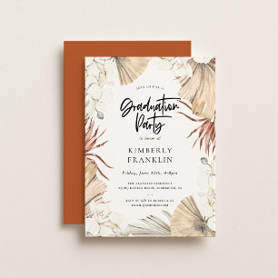 Boho Desert Chic Graduation Party Invitation