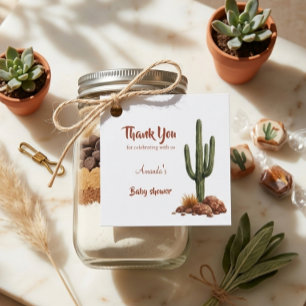 Boho Desert Darling Southwest Baby Shower Gift Favour Tags