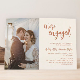 Boho Desert Photo Engagement Party Invitation