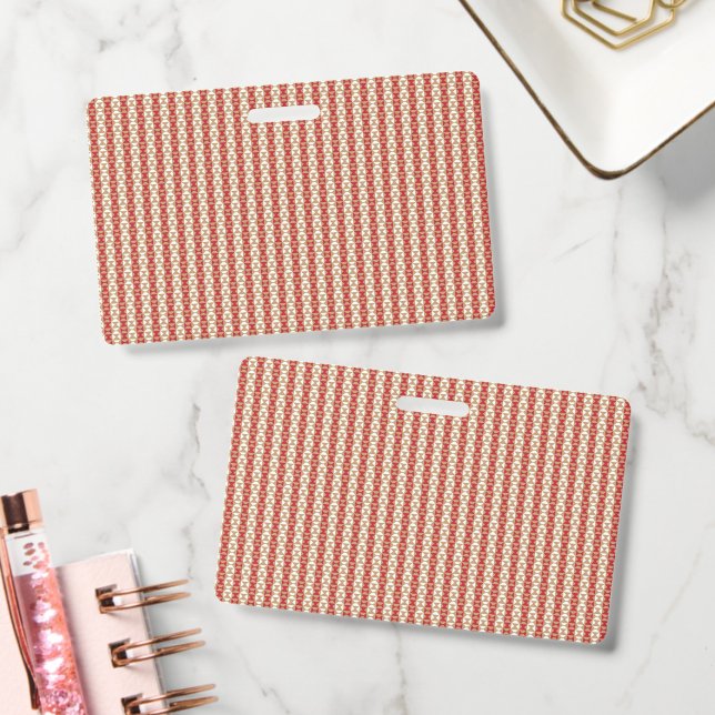 Boho Desert Stripe Pattern Design ID Badge (Office)