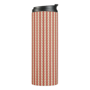 Boho Desert Stripe Pattern Design Thermal Tumbler