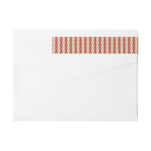 Boho Desert Stripe Pattern Design Wrap Around Label
