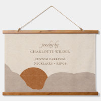 Boho Desert Sun Jewellery Designer Wood Topped 