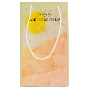 Boho Desert Sunrise Mountains Abstract Small Gift Small Gift Bag