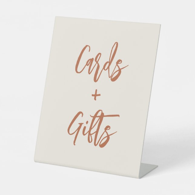 Boho Dessert Wedding Cards and Gifts Sign (Front)