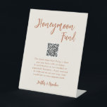 Boho Dessert Wedding Honeymoon Fund QR Sign<br><div class="desc">Boho Dessert Wedding Honeymoon Fund QR Sign Say "I do" to a boho wedding! Planning a wedding? You'll need modern calligraphy wedding day signs, wedding table decorations, and minimalist photo guestbook sign. We offer modern calligraphy styles for all your needs. Order on Zazzle and I'll help you create your personalised...</div>