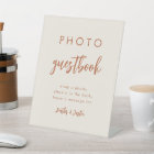 Boho Dessert Wedding Photo Guestbook Sign