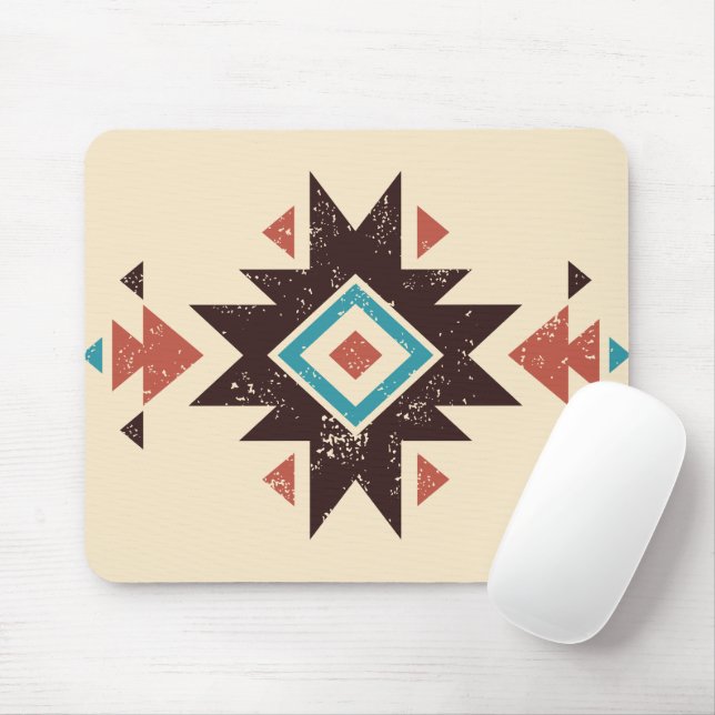 Boho Diamond Emblem Mouse Mat (With Mouse)