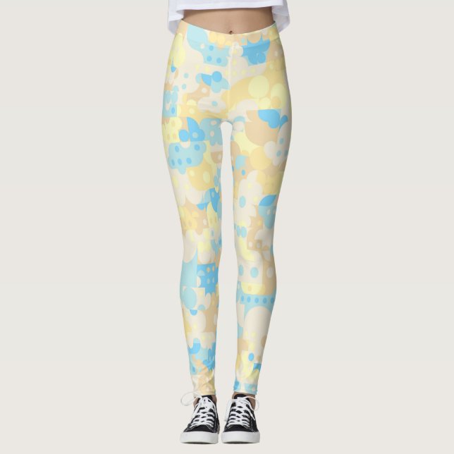 Boho Dot Pattern Leggings (Front)