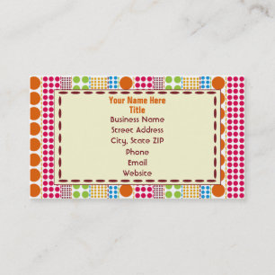 Boho Dots Business Card