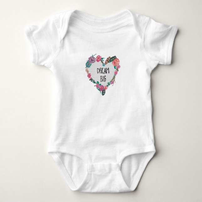 Boho Dream Big Baby Bodysuit (Front)
