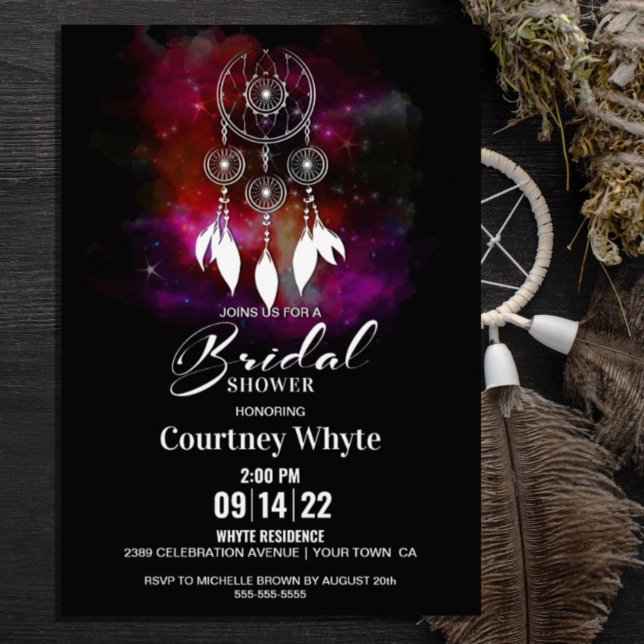 Boho Dream Catcher Bridal Shower Invitation (Creator Uploaded)