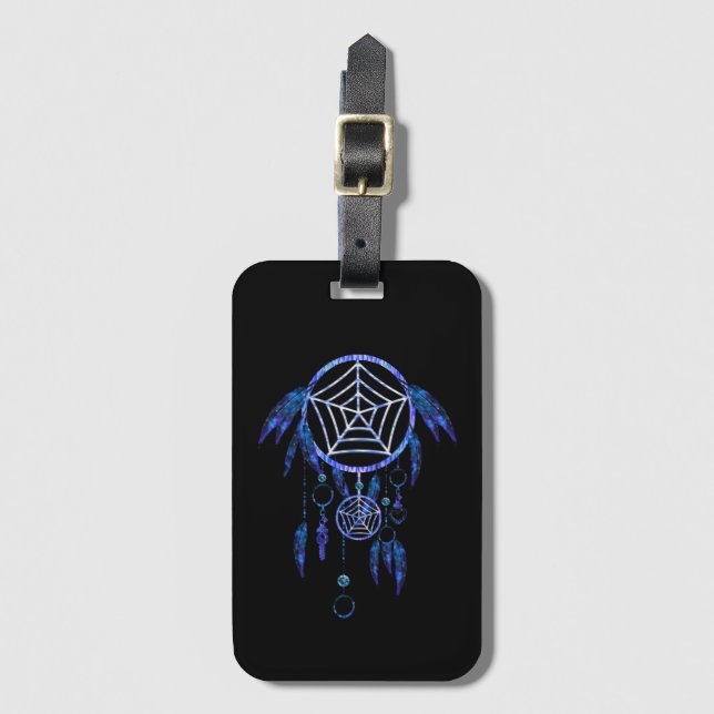 Boho Dream Catcher Luggage Tag (Front Vertical)