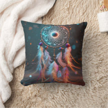 Boho Dream Catcher Throw Pillow Home Decor