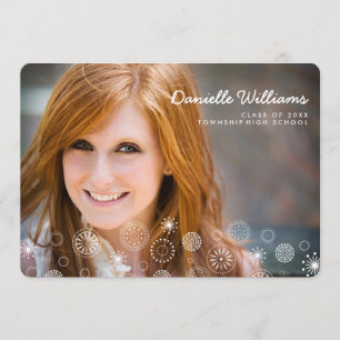 Boho Dream Photo Graduation Party Invitation