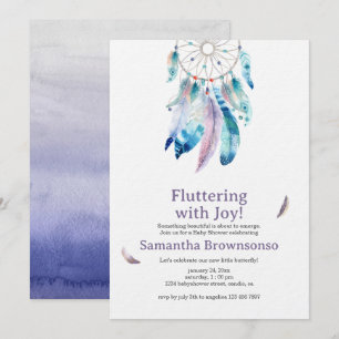 Boho Dreamcatcher Baby Shower Invitation
