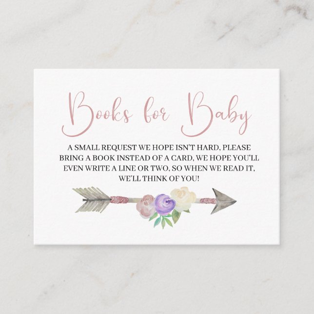 Boho Dreamcatcher Books for Baby Enclosure Card (Front)