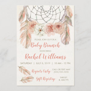 Boho Dreamcatcher Invitation