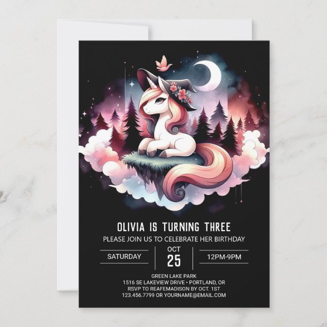 Boho Dreamy Horse Birthday Invitation (Front)