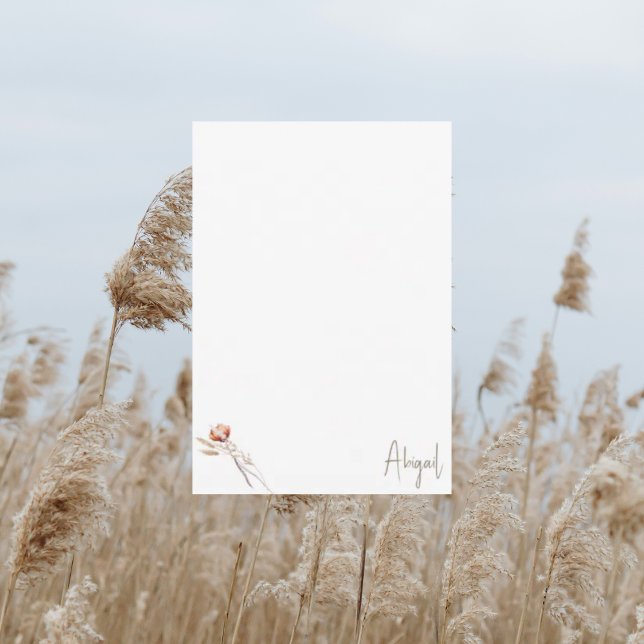 Boho Dried Botanical Shower Blank Thank You II Card (Creator Uploaded)