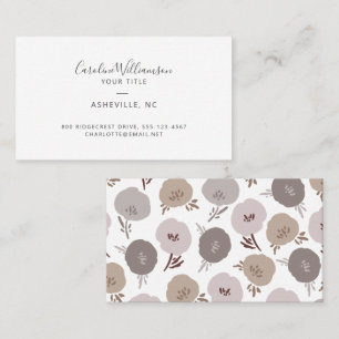 Boho Dusty Lavender Gardener Floral Business Card