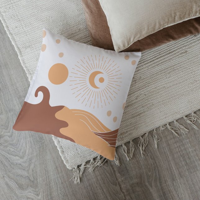 Boho Earth Tones Throw Pillows (Creator Uploaded)