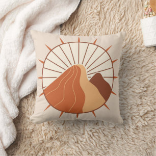 Boho Earth Tones Throw Pillows