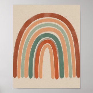 Boho Earthy Rainbow - Nursery Wall Art