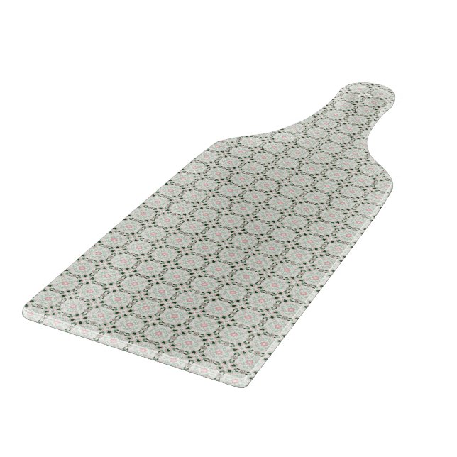 Boho Eclectic Intricate Delicate Christmas Pattern Cutting Board (Corner)