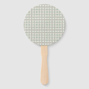 Boho Eclectic Intricate Delicate Christmas Pattern Hand Fan