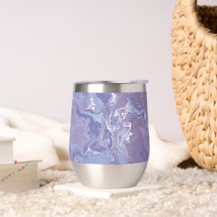 Boho Eclectic Soft Purple Digital Abstract Marble