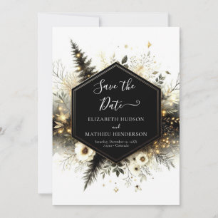 Boho Editable Enchanted Forest Wedding Save The Date