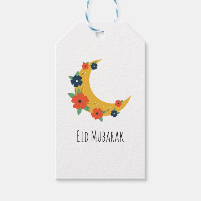 Boho Eid Mubarak Gift  Tags (Front)