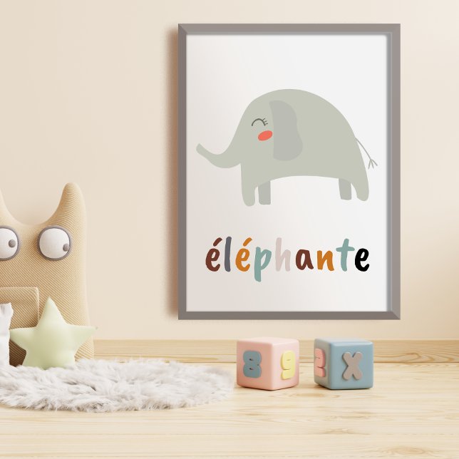 Boho éléphante Nursery Room Wall Art (Creator Uploaded)
