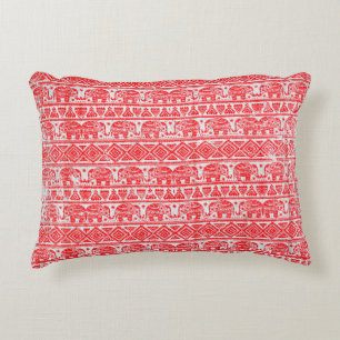 Boho ethnic elephant pattern decorative cushion
