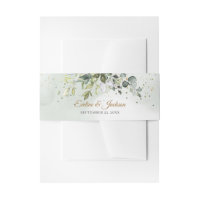 Boho Eucalyptus greenery branches faux gold frame