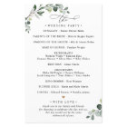 Boho Eucalyptus Greenery Wedding Ceremony Program