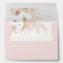 Boho Exotic Botanical Flowers and Pampas Grass